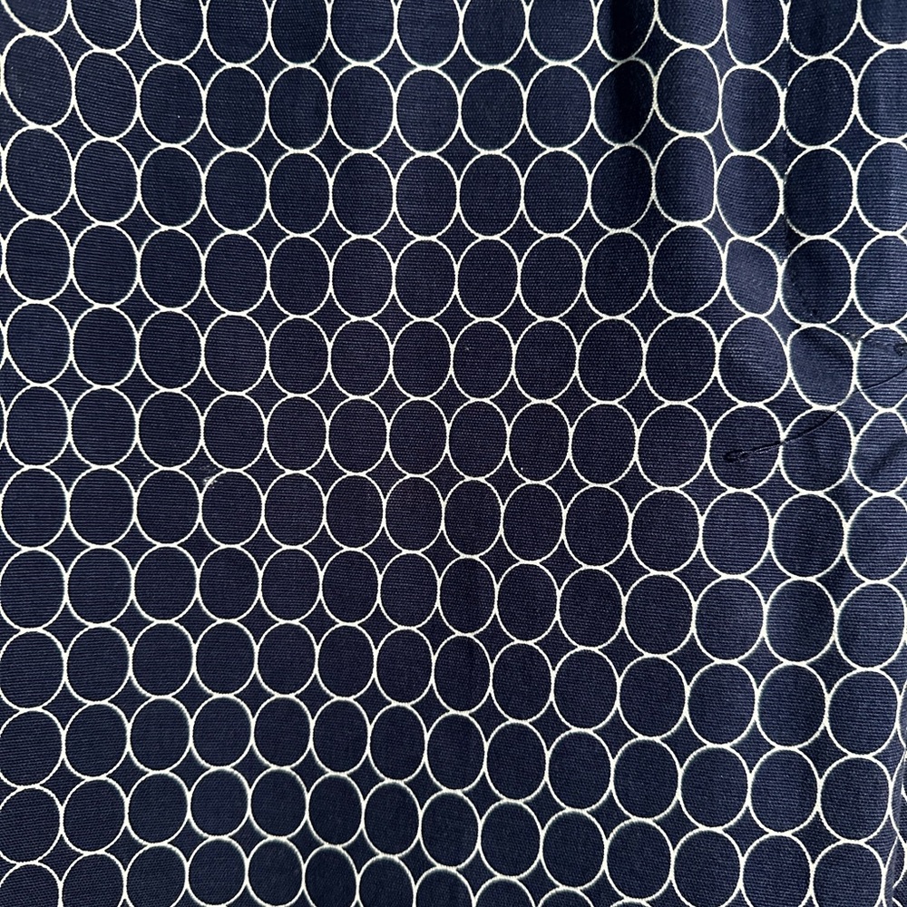 Chic Talbot’s Navy Oval Patterned Capris Pants-Si… - image 2